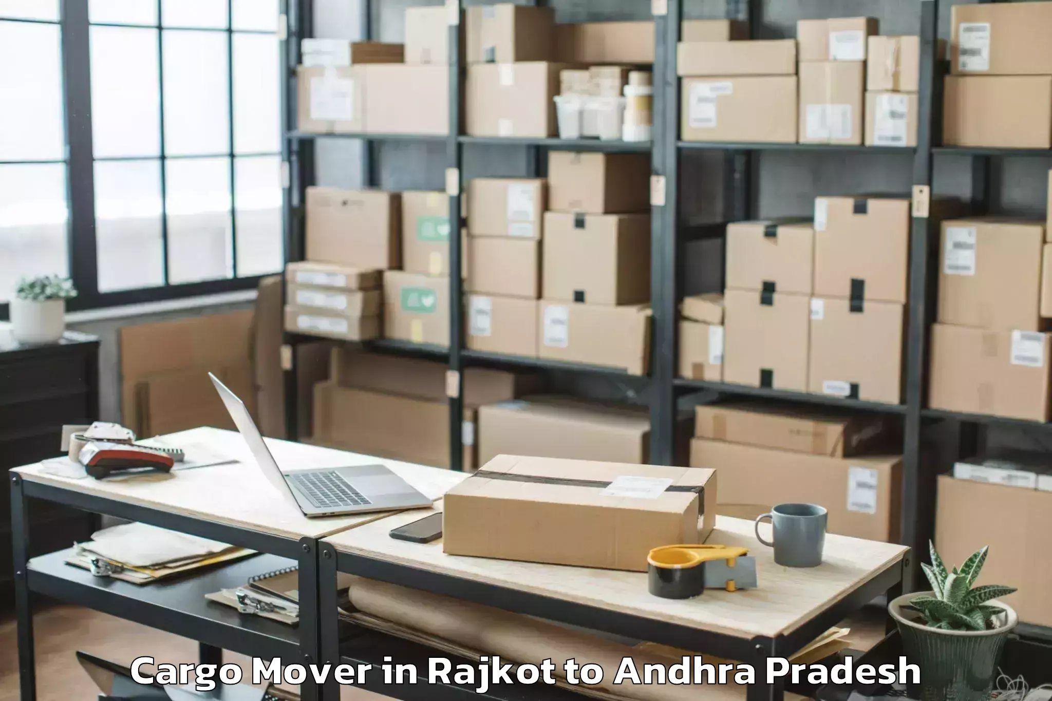 Reliable Rajkot to Uppalaguptam Cargo Mover